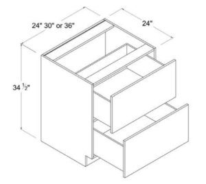 2 Drawer Bases