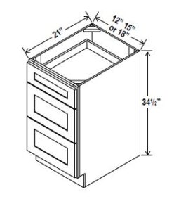 Vanity Drawer Base Cabinets