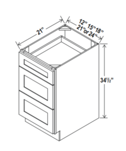Vanity Drawer Base Cabinets