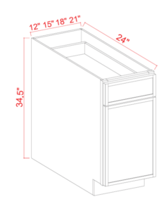 1 Door 1 Drawer Base Cabinets