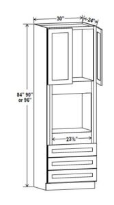 30"W Oven Pantry Cabinets