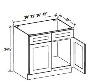 Sink Base Cabinets With Two Dummy Drawer