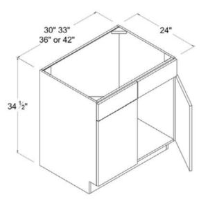 Sink Base Cabinets With Two Dummy Drawer