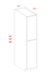 18"W Utility Pantry Cabinets