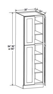 30" Wide Utility Pantry