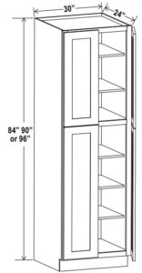 30" Wide Utility Pantry