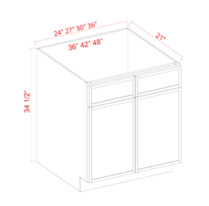 2 Doors 1 Dummy Drawer Vanity Sink Base Cabinet