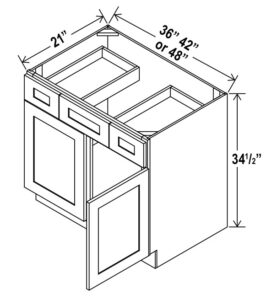 2 Doors Vanity Combo Cabinets
