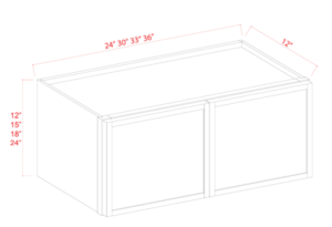 12"H Double Doors Wall Cabinets