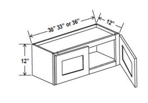 12"H Double Doors Wall Cabinets