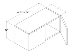 12"H Double Doors Wall Cabinets