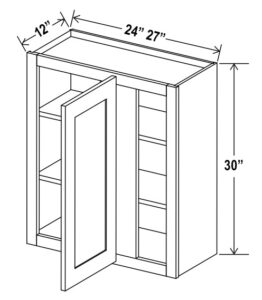 30"H Wall Blind Corner Cabinets