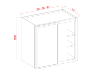 30"H Wall Blind Corner Cabinets