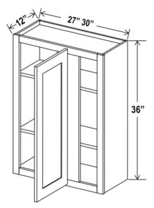 36"H Wall Blind Corner Cabinet