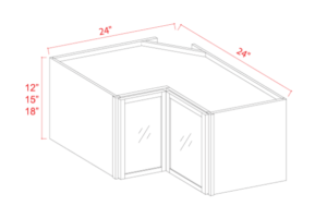 Easy Reach Wall Glass Door Cabinet